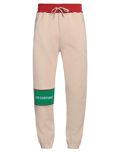LES COSTUMES Pantalone Beige 100% Cotone