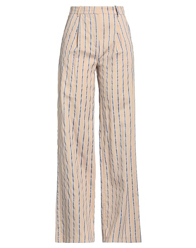 KAOS Casual pants BEIGE 82% Viscose, 12% Polyamide, 6% Polyester