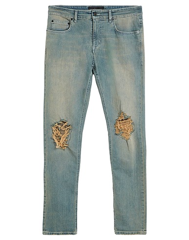 MILLE900QUINDICI Denim trousers BLU 97% Cotton, 3% Elastane