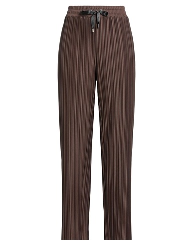 LIU •JO Casual trouser CIOCCOLATO 97% Polyester, 3% Elastane