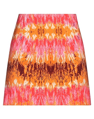 OLLA PARÉG Mini skirt Orange 97% Polyester, 3% Elastane