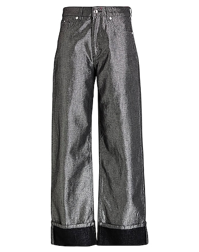 HUGO Denim trousers Black 70% Cotton, 20% Silver, 10% Polyester