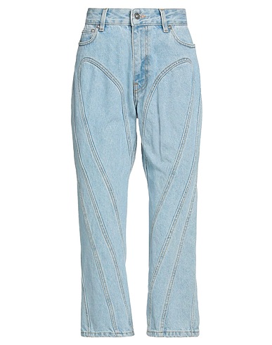 MUGLER Denim trousers BLU 100% Cotton