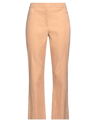 D.EXTERIOR Casual trouser Sand 69% Linen, 31% Elastane