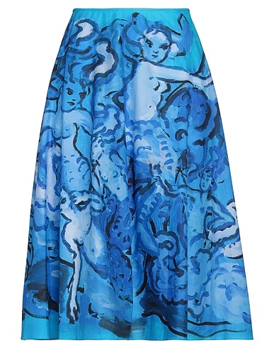 MARNI Midi skirt Blue 100% Cotton