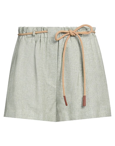 ALYSI Shorts & Bermuda Sage green 70% Viscose, 30% Linen
