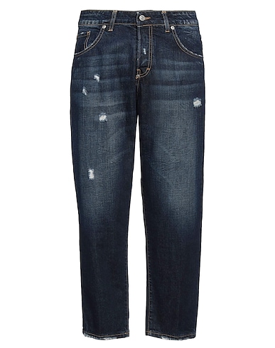 I'M BRIAN Denim pants Blue 100% Cotton