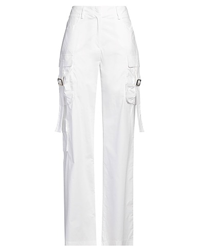 OLLA PARÉG Casual trouser White 100% Cotton
