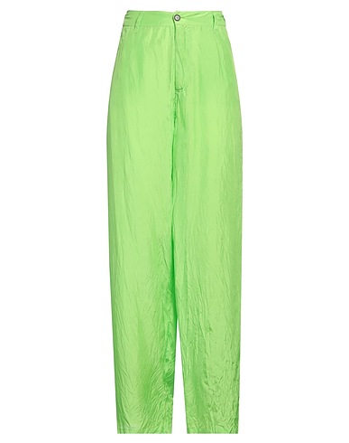 JUCCA Casual pants Lime green 100% Silk