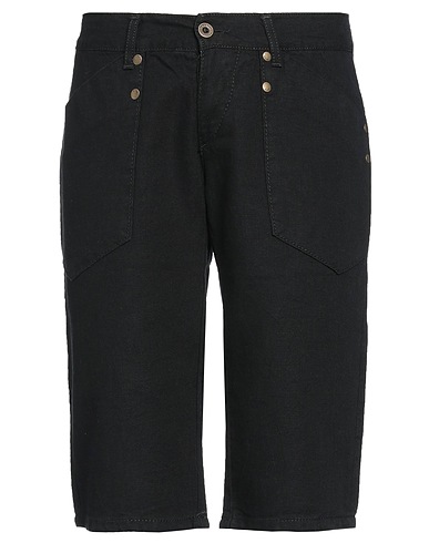 RICHMOND Shorts & Bermuda Black 80% Cotton, 20% Linen