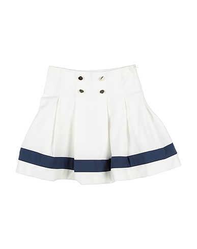 MONNALISA Skirt White 71% Cotton, 26% Polyamide, 3% Elastane