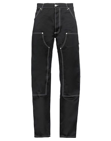 HERON PRESTON Denim pants Black 100% Cotton