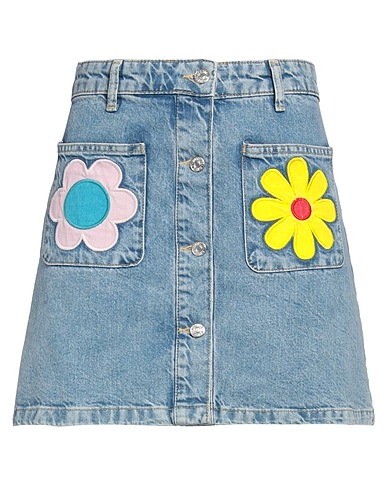 MOSCHINO JEANS Denim skirt Blue 100% Cotton