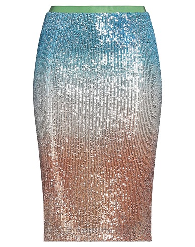 MERCI ITALIA Midi skirt Azure 92% Polyester, 8% Elastane