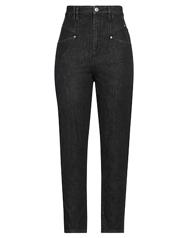 ISABEL MARANT Denim trousers Black 100% Cotton