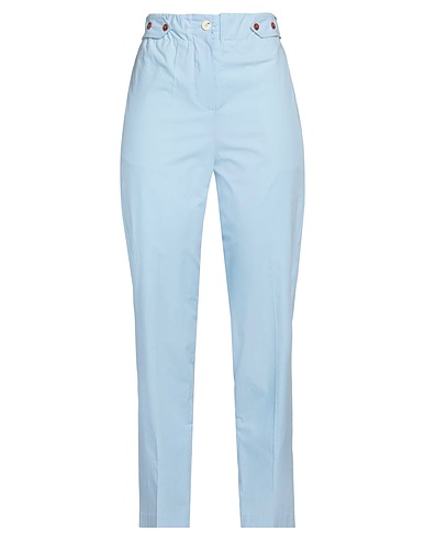ALYSI Pantalone Celeste 100% Cotone