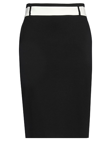 LIU •JO Gonna midi Nero 60% Viscosa, 34% Poliammide, 6% Elastan
