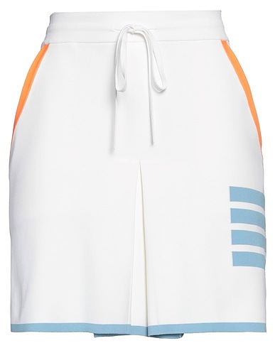 THOM BROWNE Mini skirt Ivory 83% Viscose, 17% Polyester