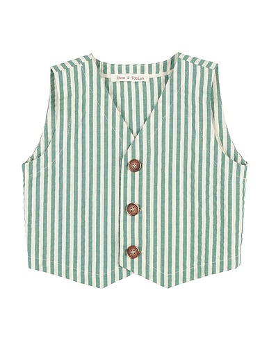 ZHOE & TOBIAH Waistcoat Green 98% Cotton, 2% Elastane