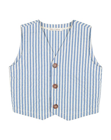 ZHOE & TOBIAH Gilet de costume Bleu-gris 98% Coton, 2% Élasthanne