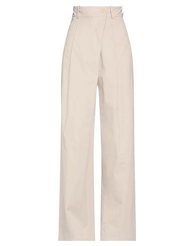ALYSI Casual trouser CRÈME Beige 100% Cotton