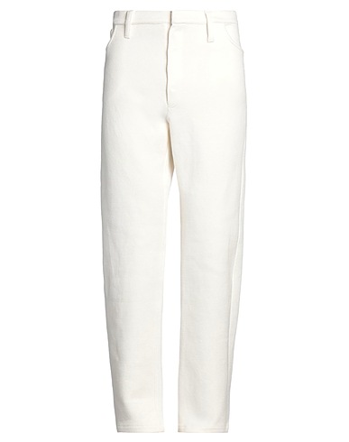 DIEGO MARQUEZ Casual pants White 50% Cotton, 33% Viscose, 17% Polyamide