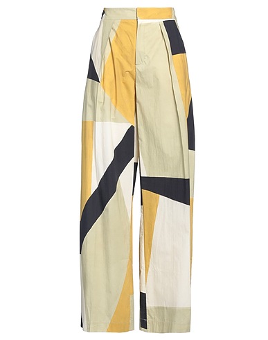 ALYSI Casual pants Light green 100% Cotton