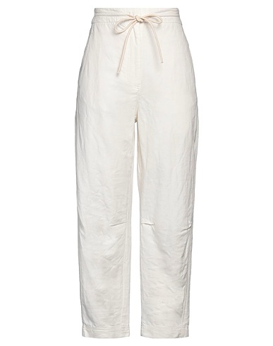 TELA Casual pants White 60% Cotton, 40% Linen