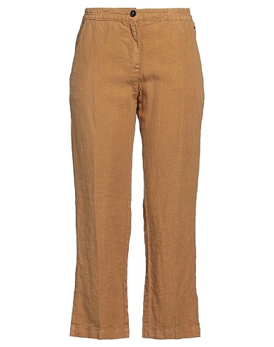 MASSIMO ALBA Casual pants Khaki 100% Linen