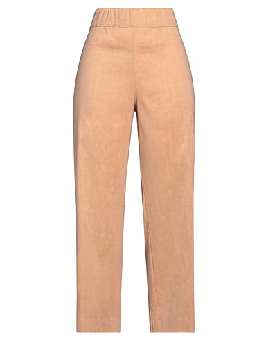 D.EXTERIOR Casual trouser Sand 69% Linen, 31% Elastane