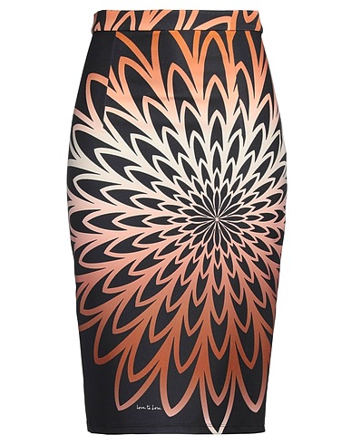 GAI MATTIOLO Midi skirt Black 92% Polyester, 8% Lycra®