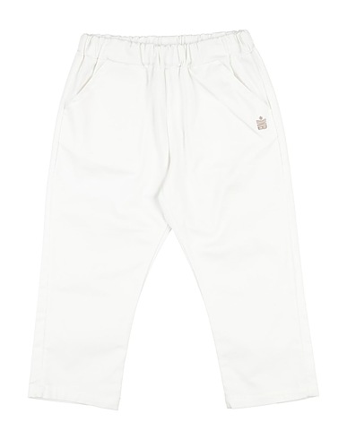 BIKKEMBERGS Casual pants White 97% Cotton, 3% Elastane