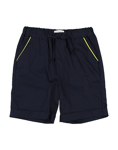 BIKKEMBERGS Shorts & Bermuda Midnight blue 97% Cotton, 3% Elastic fibres