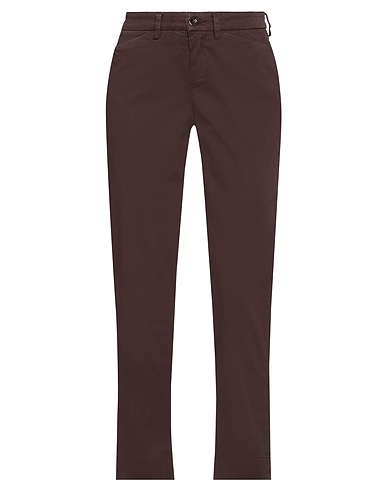 LATINO' Casual trouser Chocolate brown 97% Cotton, 3% Elastane