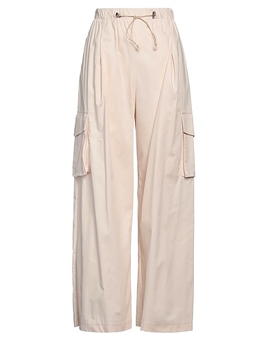 VICOLO Casual pants Ivory 61% Cotton, 36% Polyamide, 3% Elastane