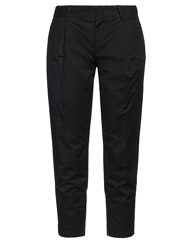 PT Torino Casual pants Black 86% Cotton, 10% Linen, 4% Elastane