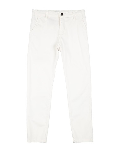 BIKKEMBERGS Casual pants White 97% Cotton, 3% Elastane