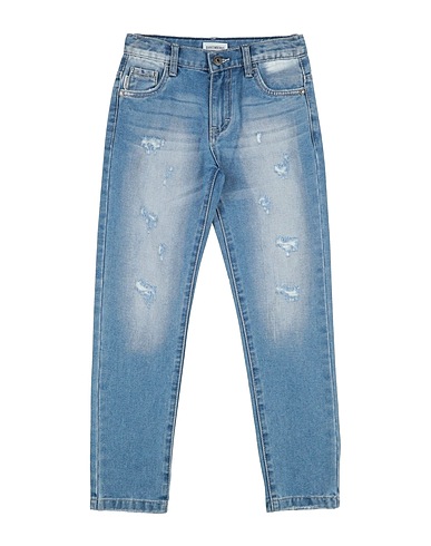 BIKKEMBERGS Denim trousers Blue 81% Cotton, 19% Polyester