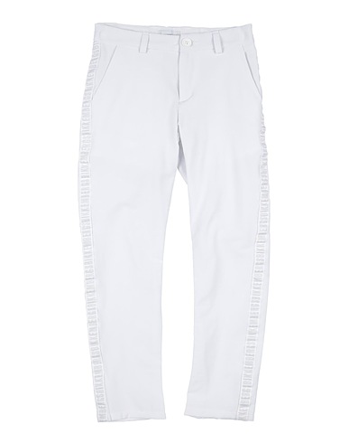 BIKKEMBERGS パンツ ホワイト コットン 98% / ポリウレタン 2%