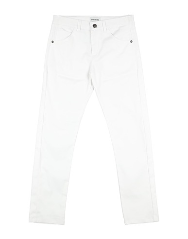 BIKKEMBERGS Casual pants White 97% Cotton, 3% Elastic fibres