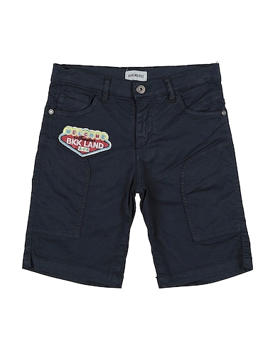 BIKKEMBERGS Shorts & Bermuda Midnight blue 97% Cotton, 3% Elastane
