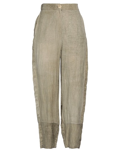 GRAN SASSO Casual pants Military green 67% Viscose, 33% Linen