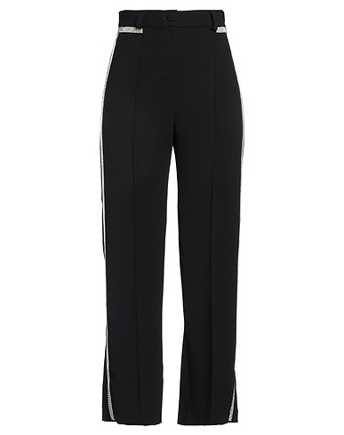 LOU LOU Casual trouser Black 90% Polyester, 10% Elastane, Glass