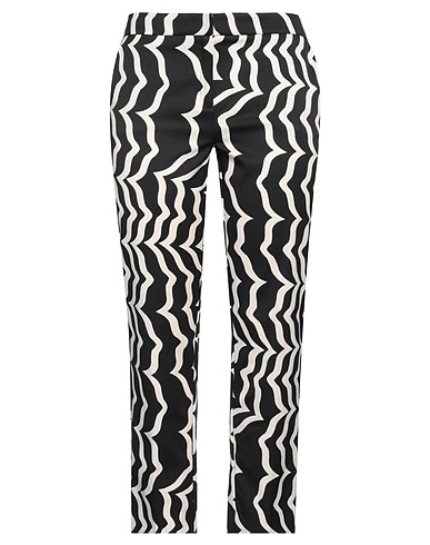 EMME by MARELLA Casual trouser Black 95% Polyester, 5% Elastane