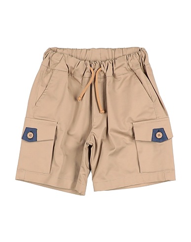 BIKKEMBERGS Shorts & Bermuda Beige 98% Cotton, 2% Elastane