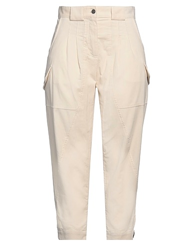 COACH Casual trouser Ivory 100% Cotton