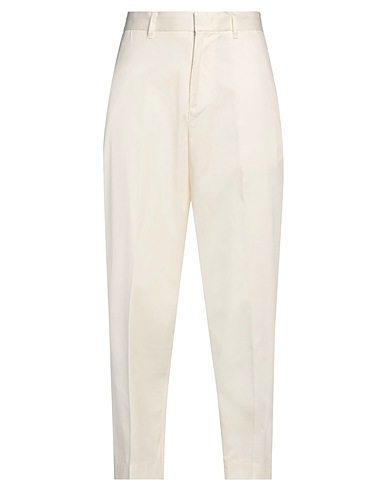 EMPORIO ARMANI Casual trouser White 96% Cotton, 4% Elastane