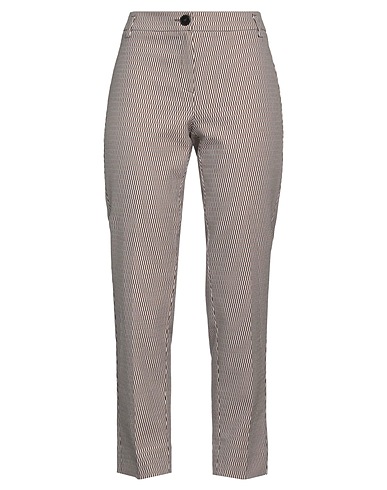 EMME by MARELLA Casual trouser Brown 73% Cotton, 24% Polyester, 3% Elastane