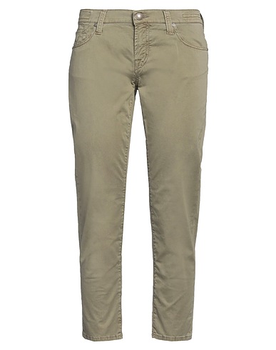 JACOB COHЁN Casual trouser Military green 97% Cotton, 3% Elastane