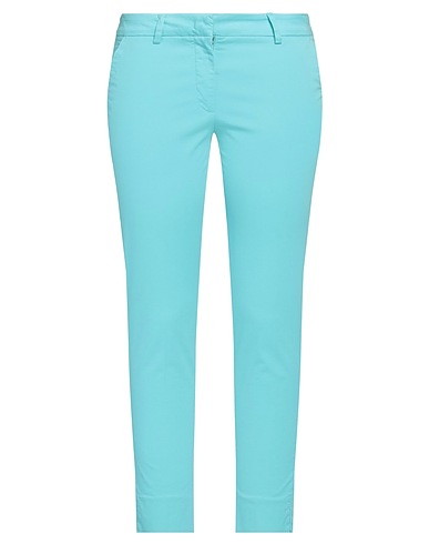 ROSSOPURO Casual trouser Sky blue 94% Cotton, 6% Elastane